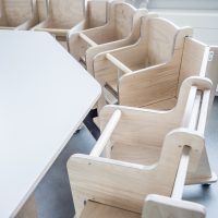 BABY Ergo bench corner detail